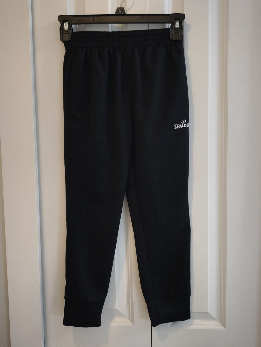 Spalding Youth Black Athletic Jogger Pants